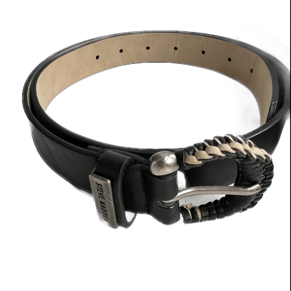 Steve Madden Black Belt Small NWOT